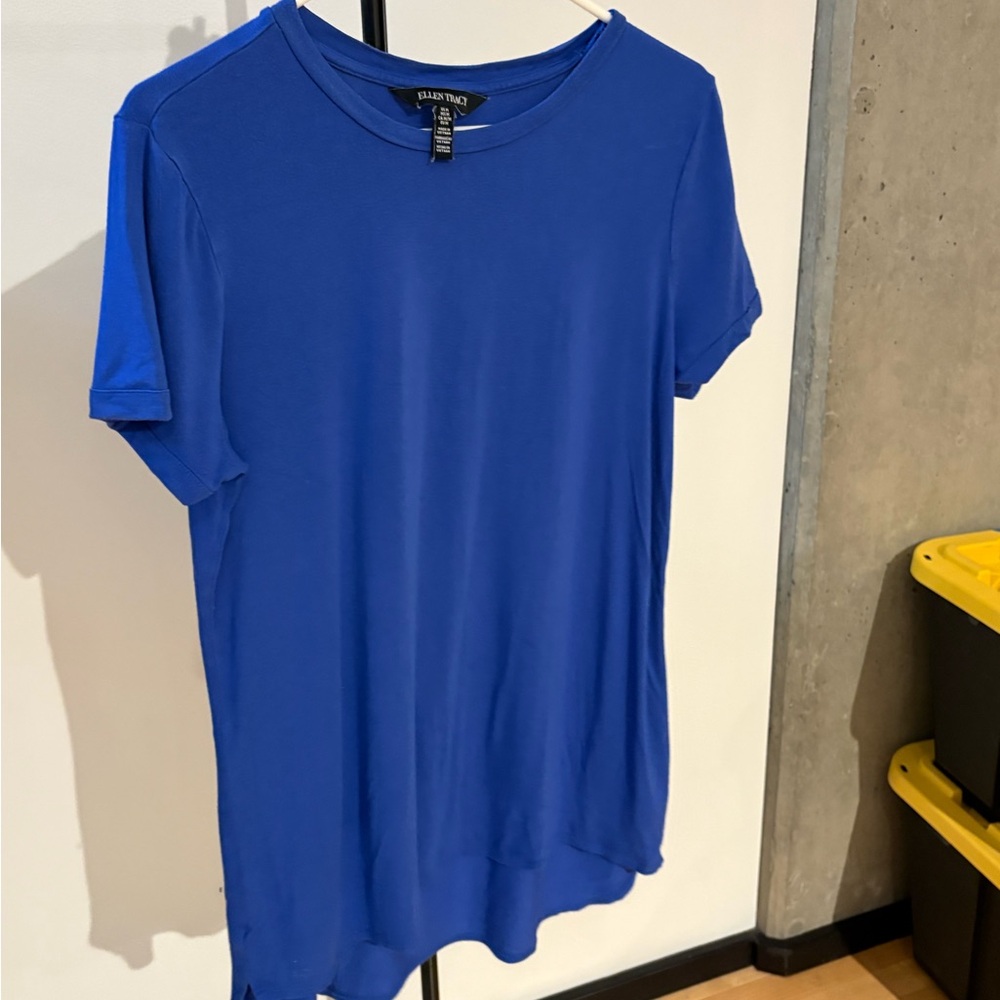 Ellen Tracy Royal Blue Short Sleeve Tee